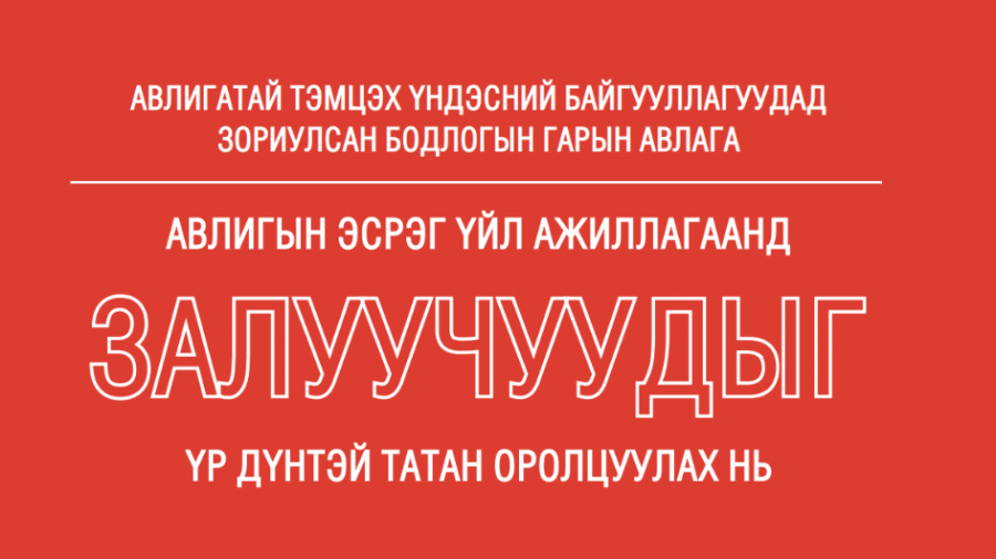 АТГ-ын гарын авлага: Авлигын эсрэг үйл ажиллагаанд залуучуудыг үр дүнтэй татан оролцуулах нь